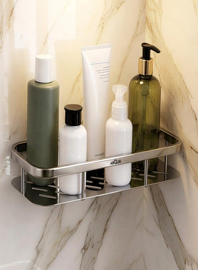 ARQUIN Bathroom Shelf for Wall | 304 Stainless Steel Bathroom Organizer Storage Shelves for Kitchen/Racks and Shelves | Wall Shelf for 15x5 Inch | Shelves for Bathroom - Image 1